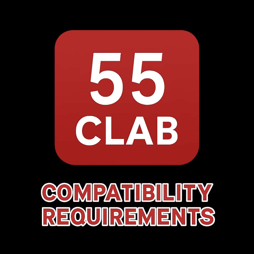 Icon depicting 55 Clab compatibility requirements.