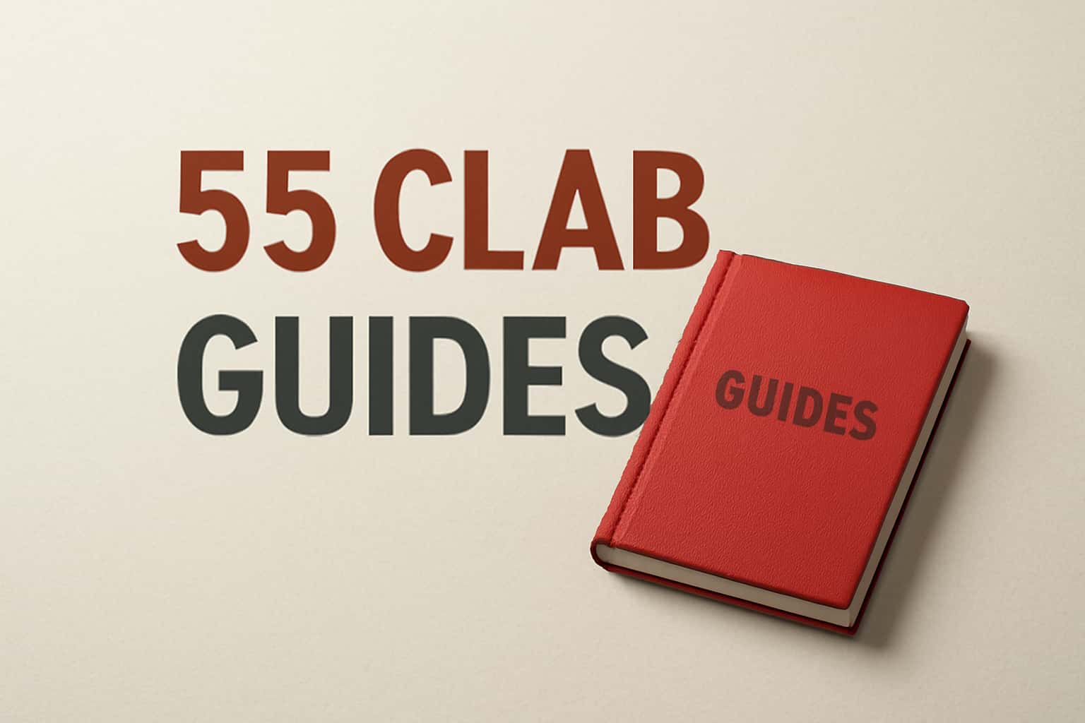 An informative representation of 55 Clab Guides with tech-themed elements.