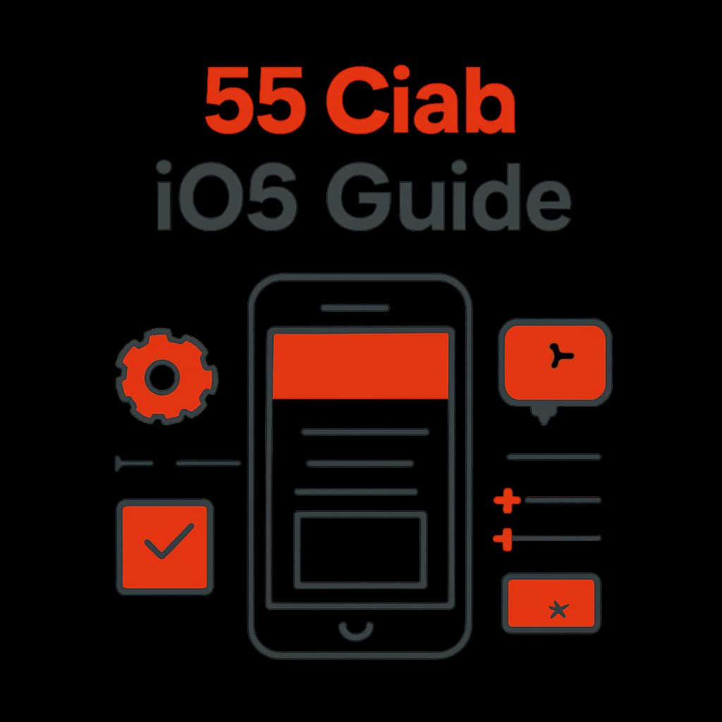 An illustration explaining 55 Clab iOS Guide concepts.