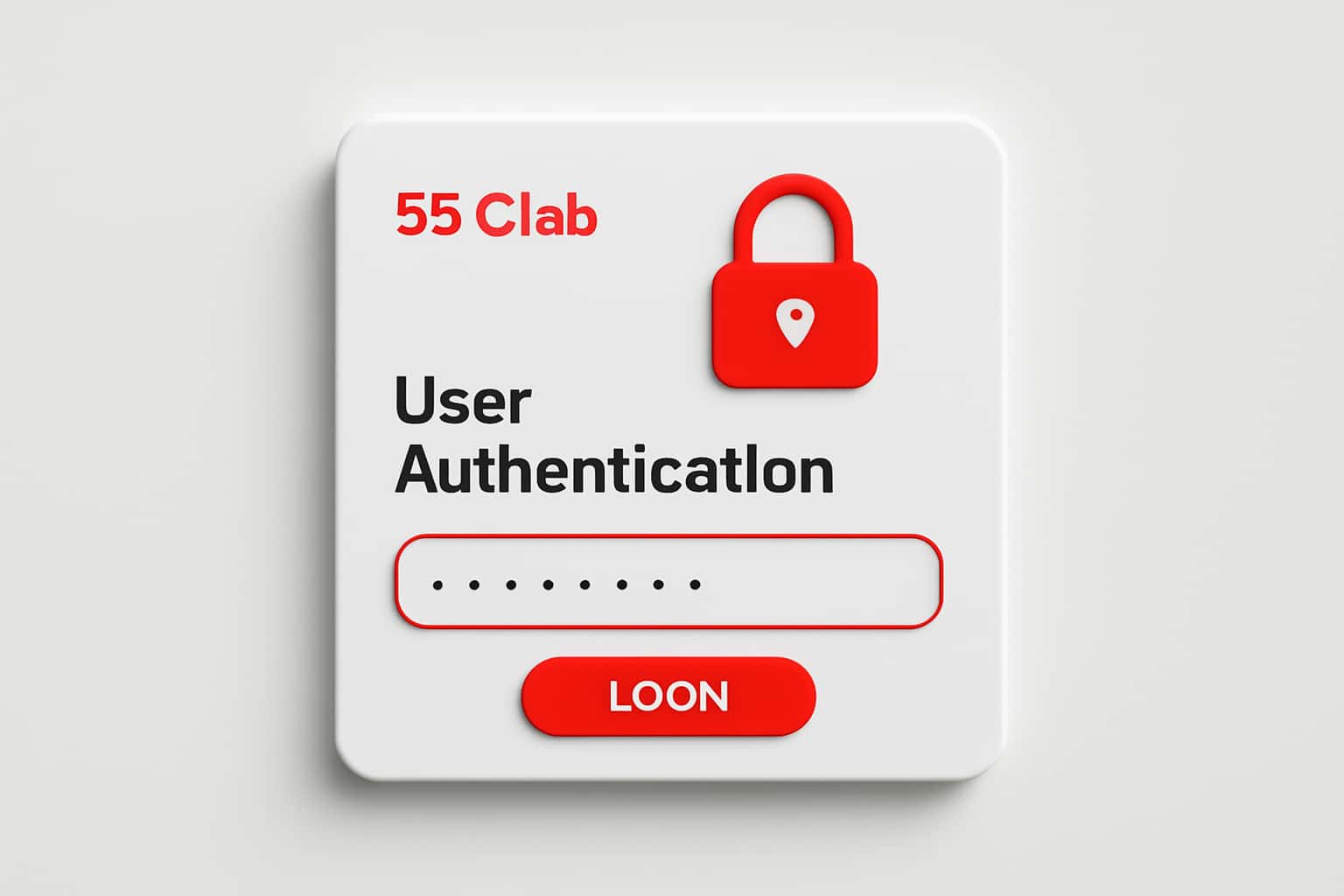 55 Clab User Authentication Interface