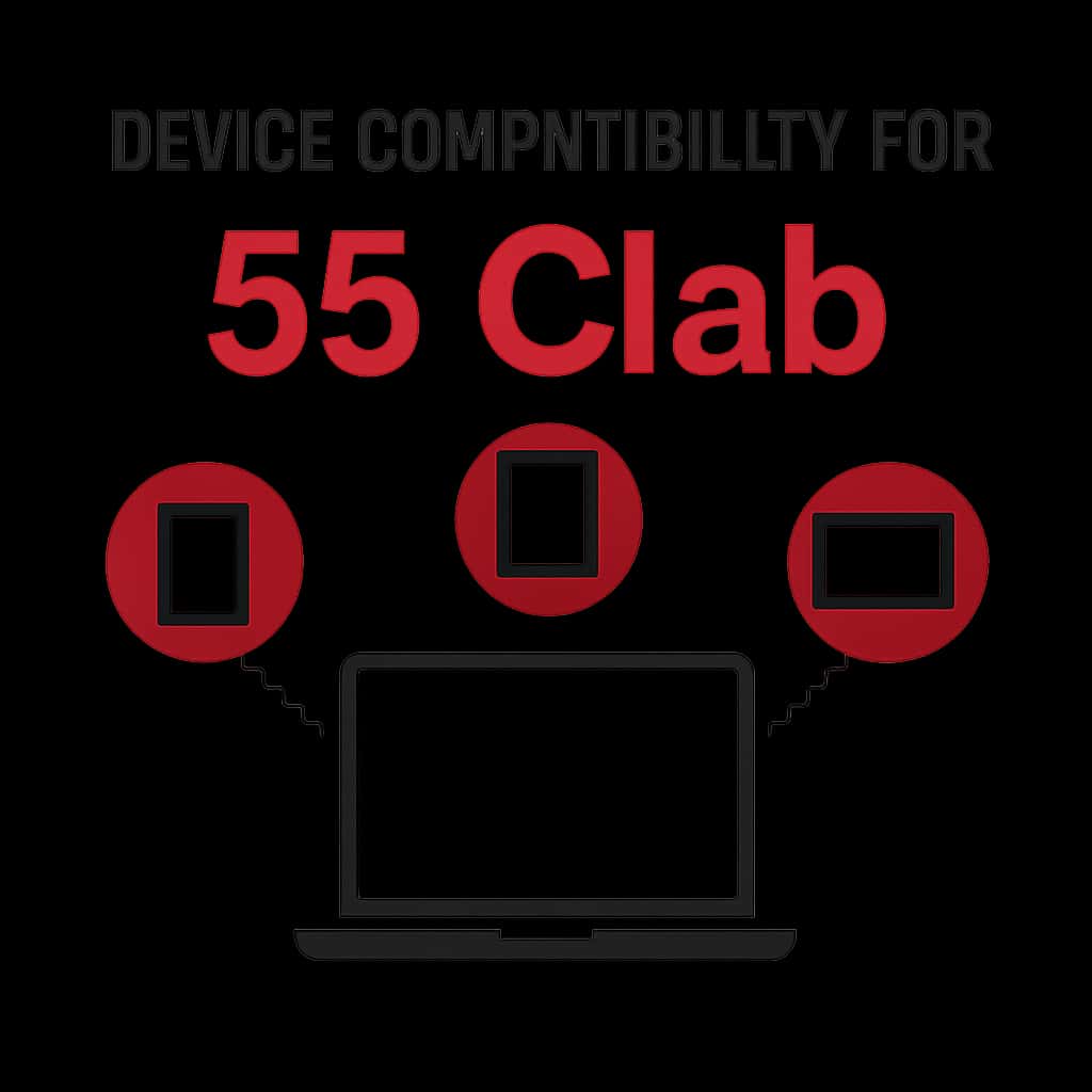 Diagram illustrating the compatibility requirements for the 55 Clab application.
