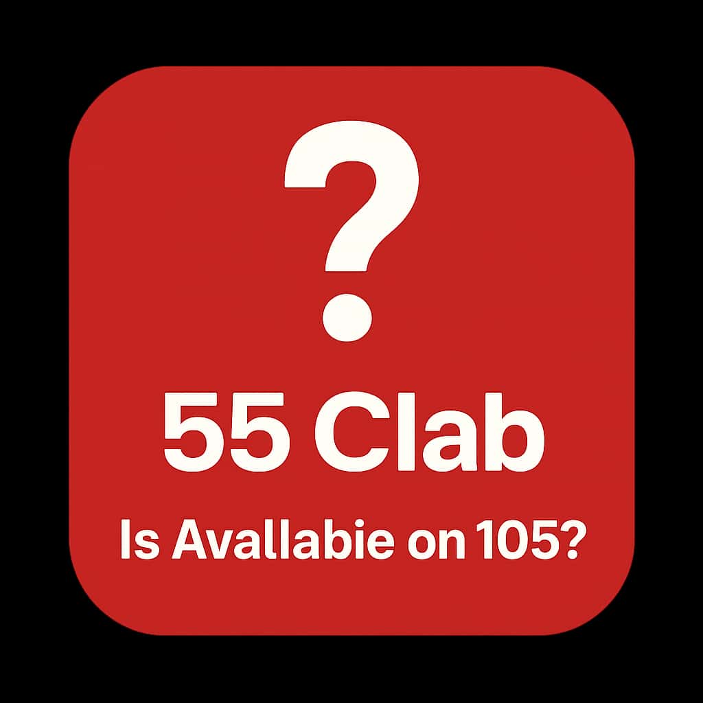 Badge representing 55 Clab availability on iOS.