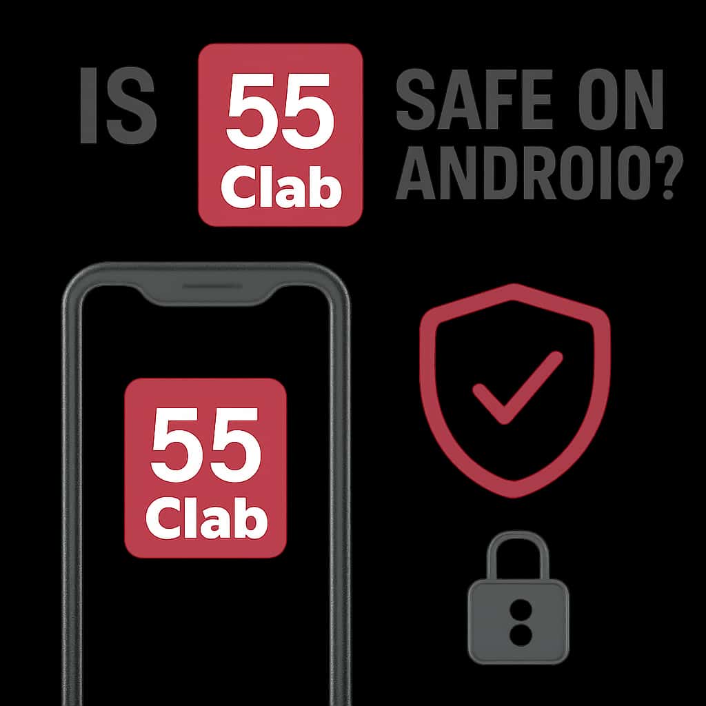 Diagram explaining the safety considerations for 55 Clab on Android.