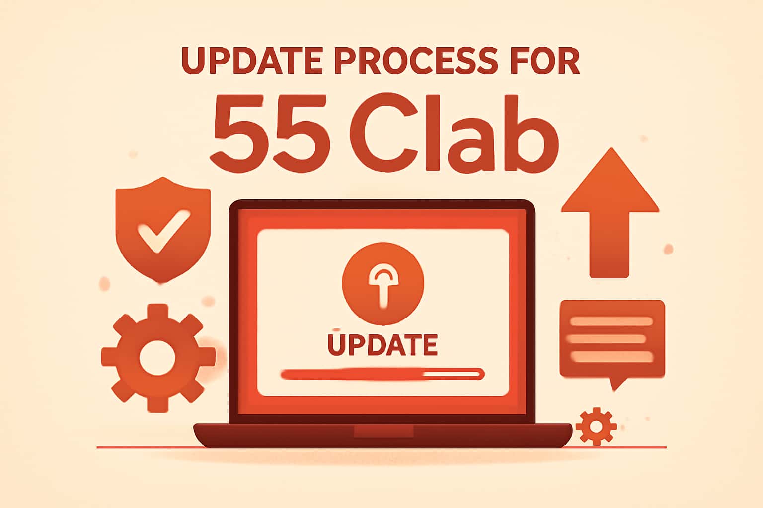 A visual representation of the update process for 55 Clab, showcasing steps and guidelines.