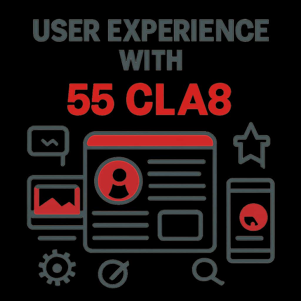 Educational diagram on app installation and usage for 55 Clab.